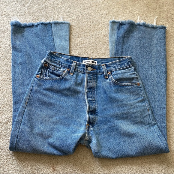 RE/DONE LEVI’S 5 BUTTON FLY CROP KICK - Picture 4 of 16